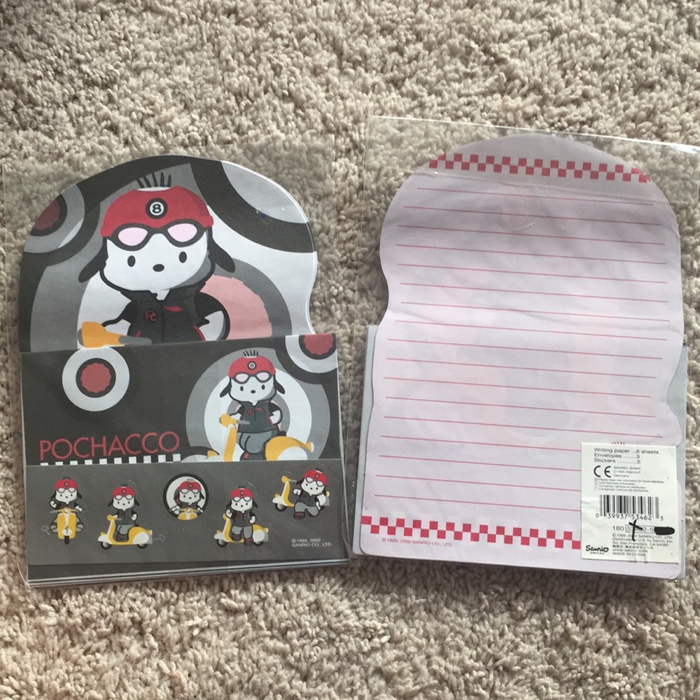 Pochacco stationary from Sanrio
